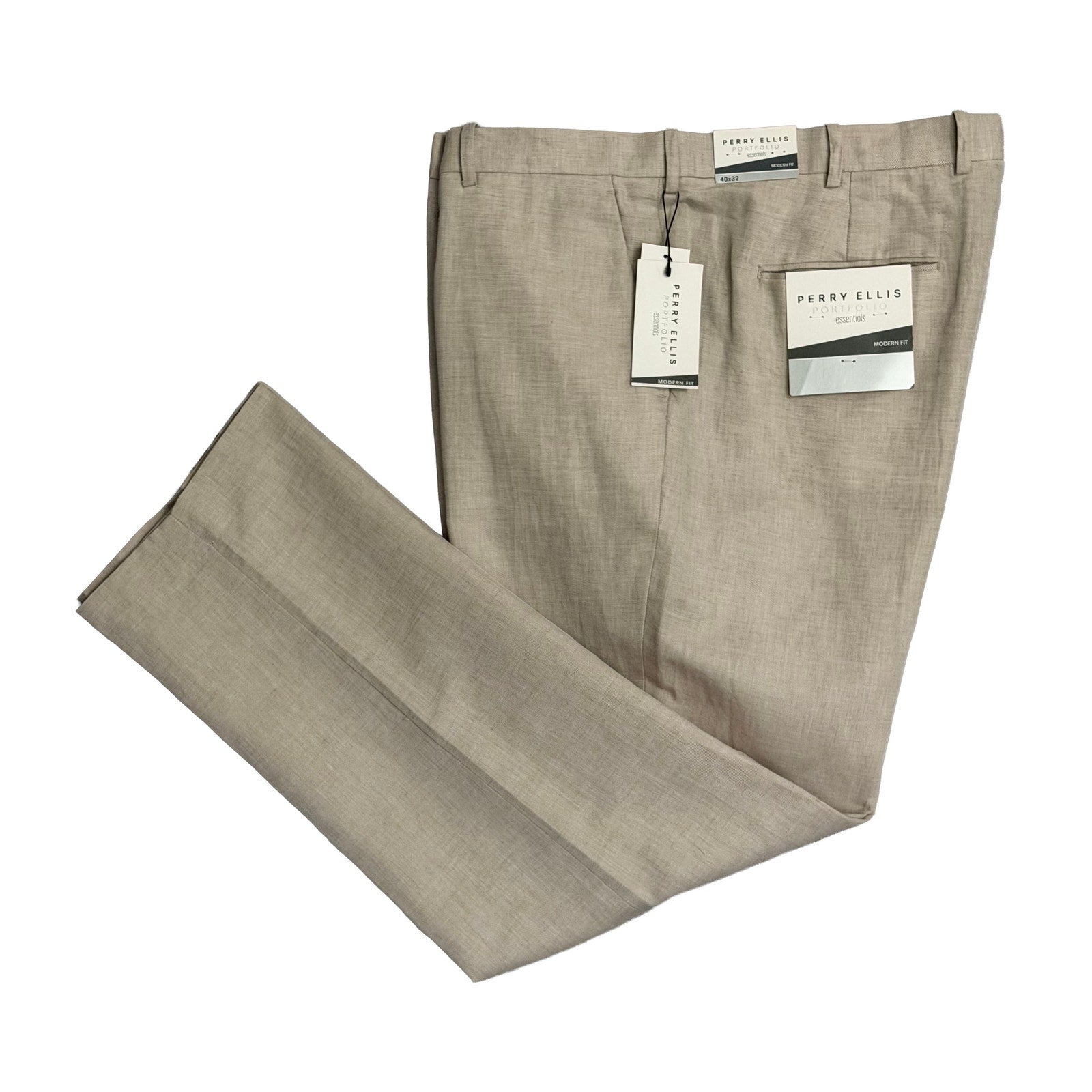Perry Ellis Portfolio Pants Men's 40"x32" Modern Fit Dress Pants Linen Prime Buy Direct Perry Ellis Portfolio Pants Men's 40"x32" Modern Fit Dress Pants Linen Prime Buy Direct