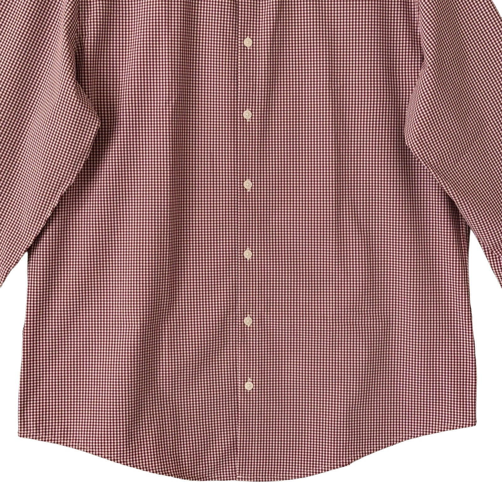 Mizzen+Main Shirt Men's XXL Leeward Trim Fit Long Slv Mulberry Ian Gingham
