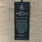 Hart Schaffner Marx Sweater Men's 3XB Big & Tall V-Neck Merino Wool Oatmeal