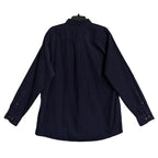 Peter Millar Cotton Cashmere Corduroy Sport Shirt Men's XL Navy Blue