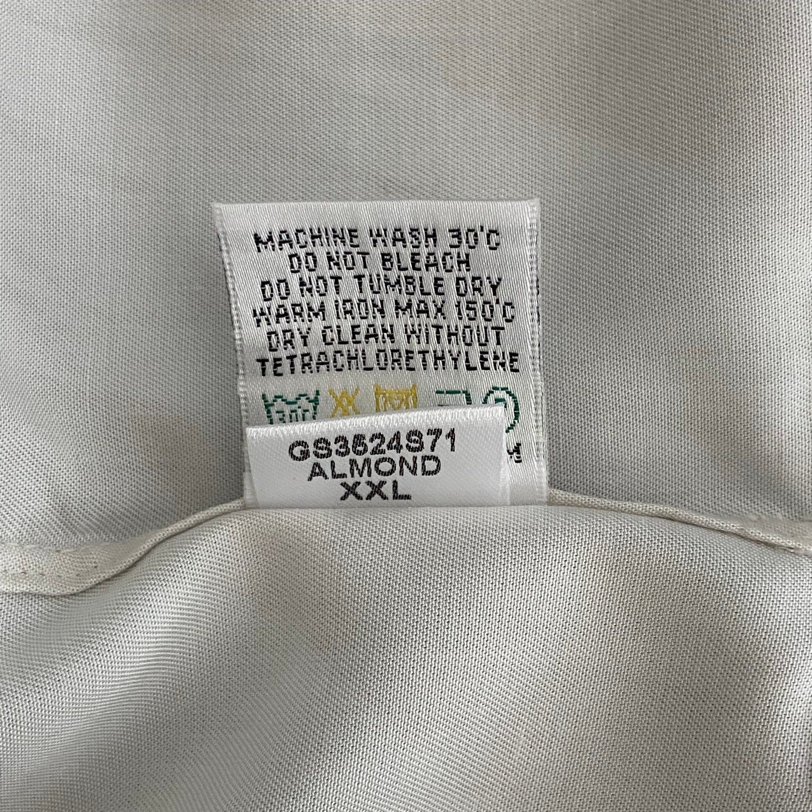 Bugatchi Shirt Men's XXL Classic Fit Camp Collar Short Sleeve Almond Leaf