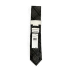 Calvin Klein Necktie Silk Blend Classic Width and Length Black & Gray Stripe