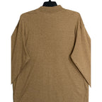 Daniel Cremieux Mock Neck Shirt Signature Solid Interlock Men's XL Brown