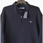 Polo Ralph Lauren Quilted Double-Knit Half-Zip Pullover Men's 4LT Navy