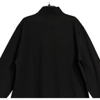 Boss Half-Zip Pullover Men's 2XT Mercerized Cotton Stand Collar Solid Black