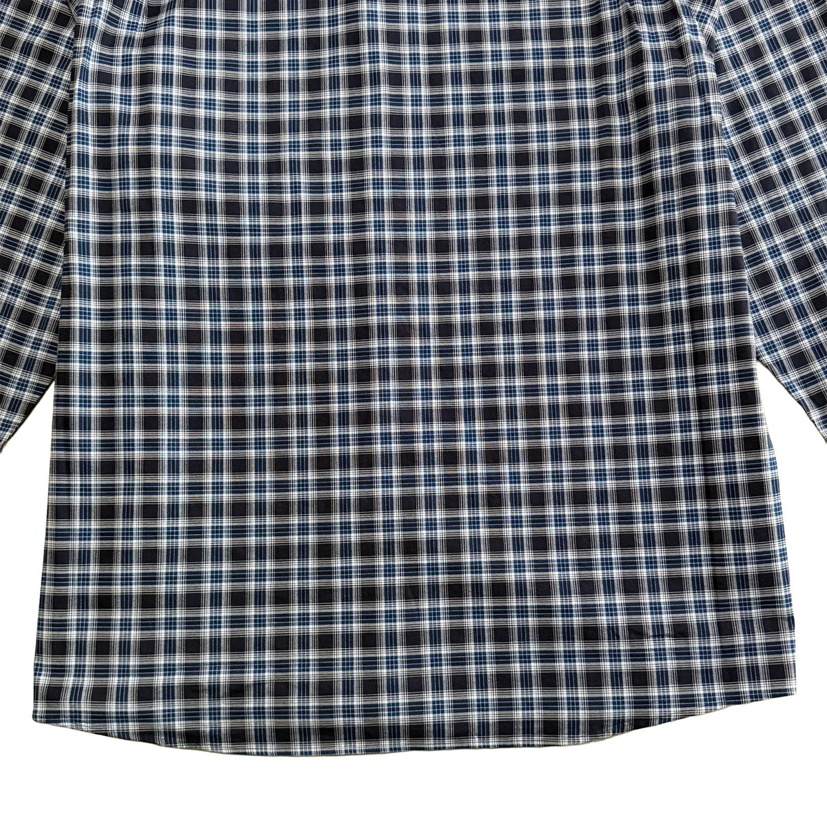 Daniel Cremieux Dress Shirt Men's 4XB Big & Tall Button-Down Stretch Dark Navy Plaid