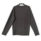 Psycho Bunny Henley T-Shirt Men's Medium Long Sleeve Chest Pocket Dark Gray