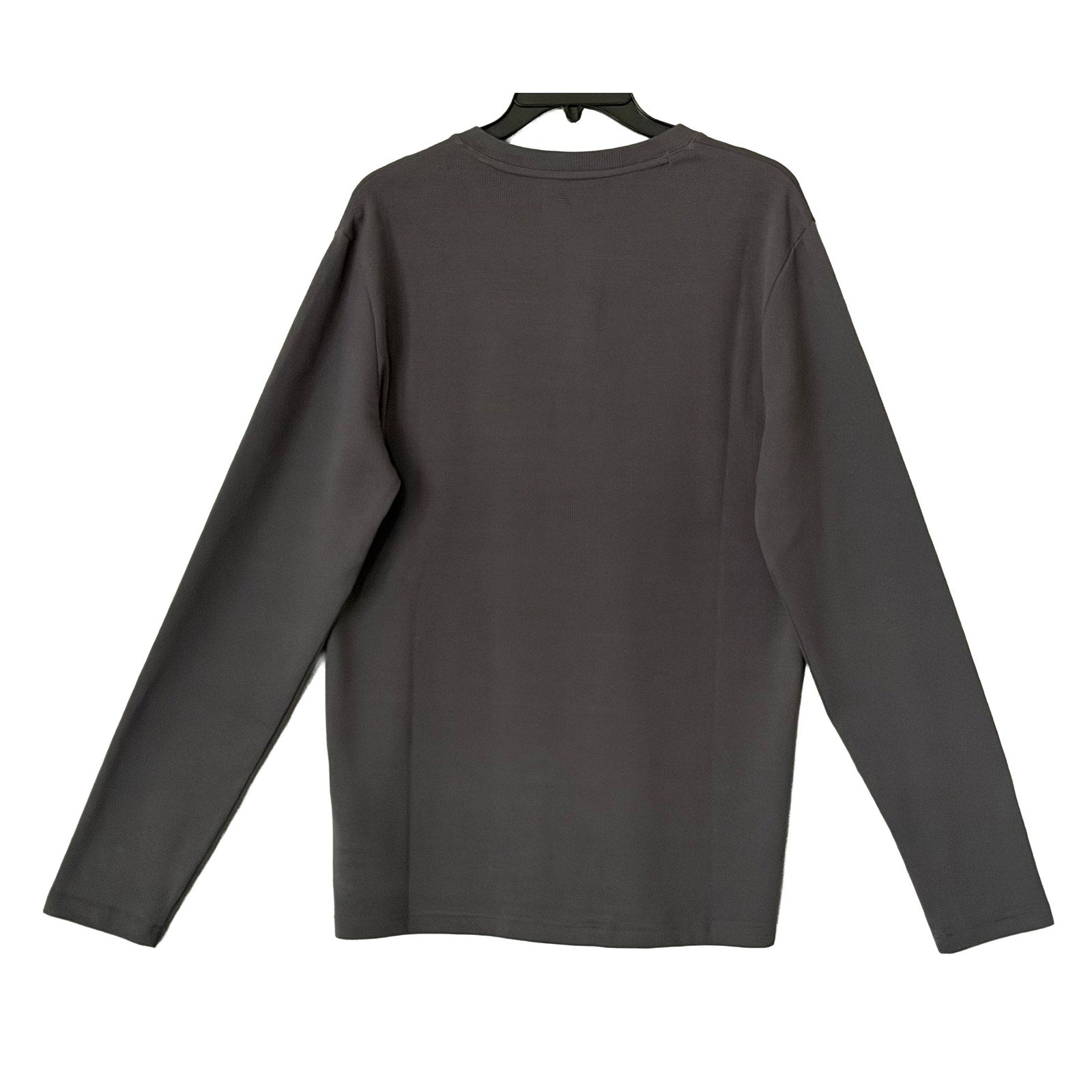 Psycho Bunny Henley T-Shirt Men's Medium Long Sleeve Chest Pocket Dark Gray