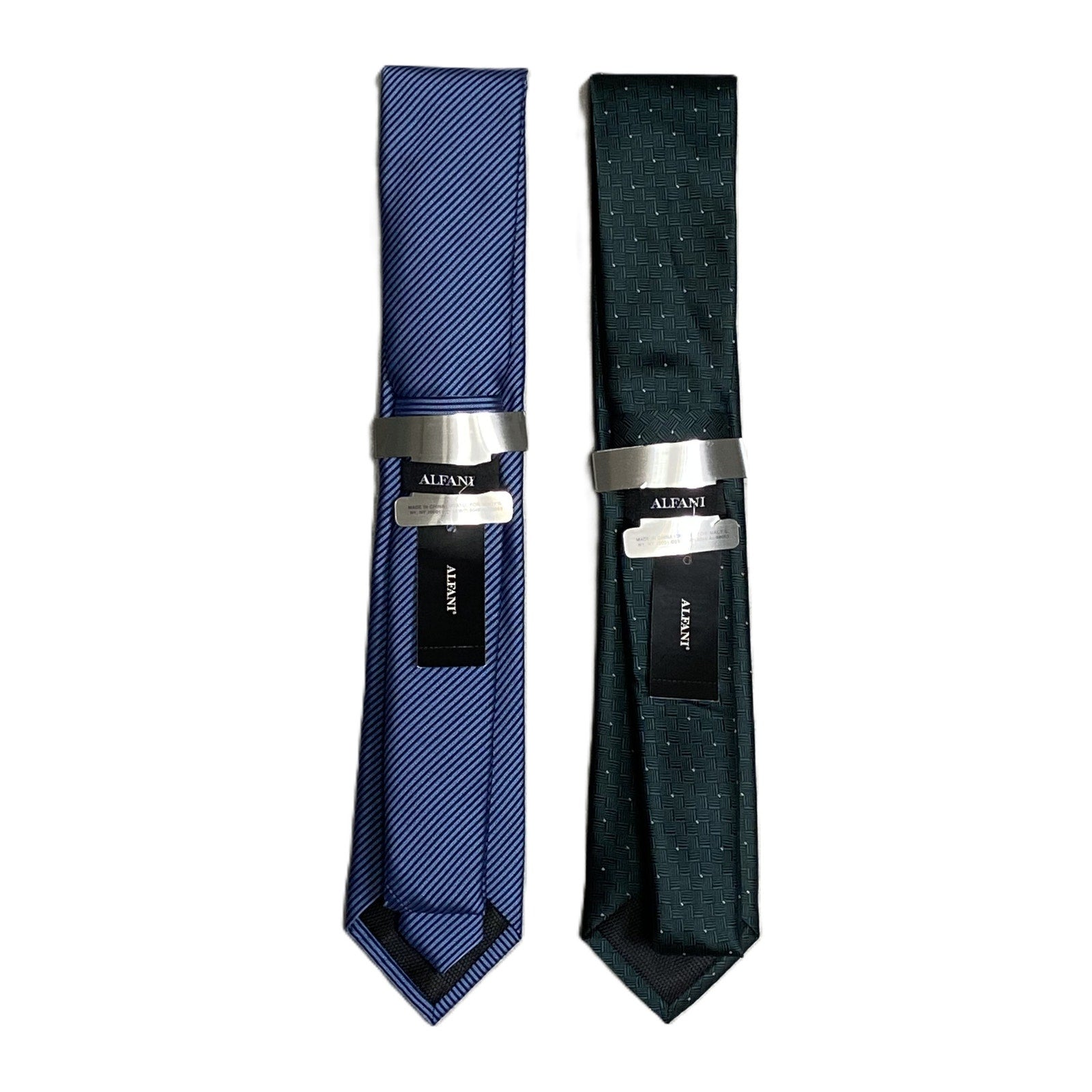 Alfani Tie Lot of 2 Classic Width and Length Neal Stripe & Brookes Mini