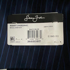 Sean John Suit Jacket Men's 36S Classic Fit Navy Blue Pinstripe