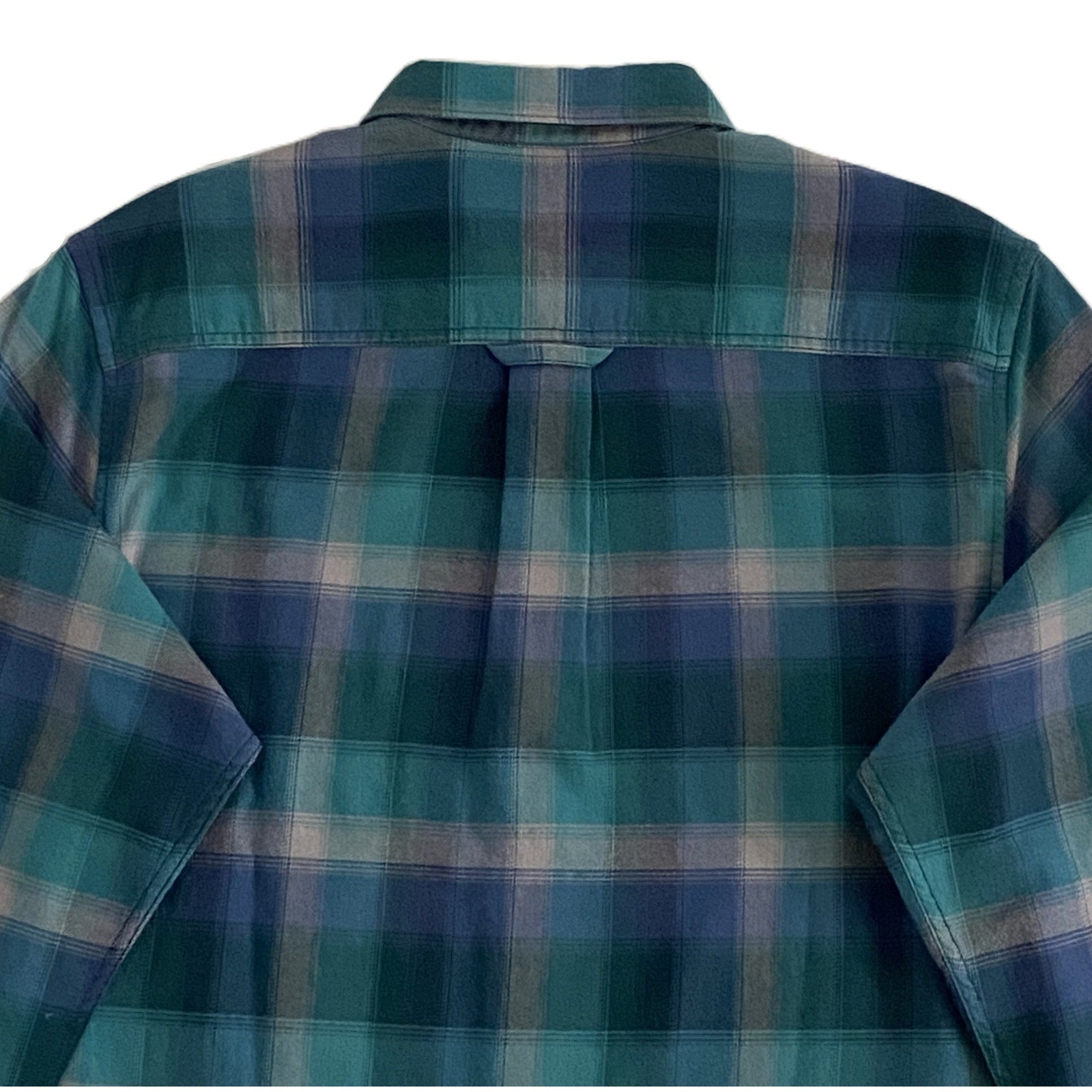 Tommy Bahama Shirt Men's Small Canyon Beach Flannel Fireside Check Seaway