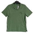 Polo Ralph Lauren Shirt Men's Large Buttonless Polo Cotton Linen Blend Green