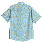 Quieti Shirt Men's XL Short Sleeve Button-Down Beach / Floral Theme Print