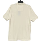 Nautica Polo Shirt Men's Medium Cotton Short Sleeve Cream