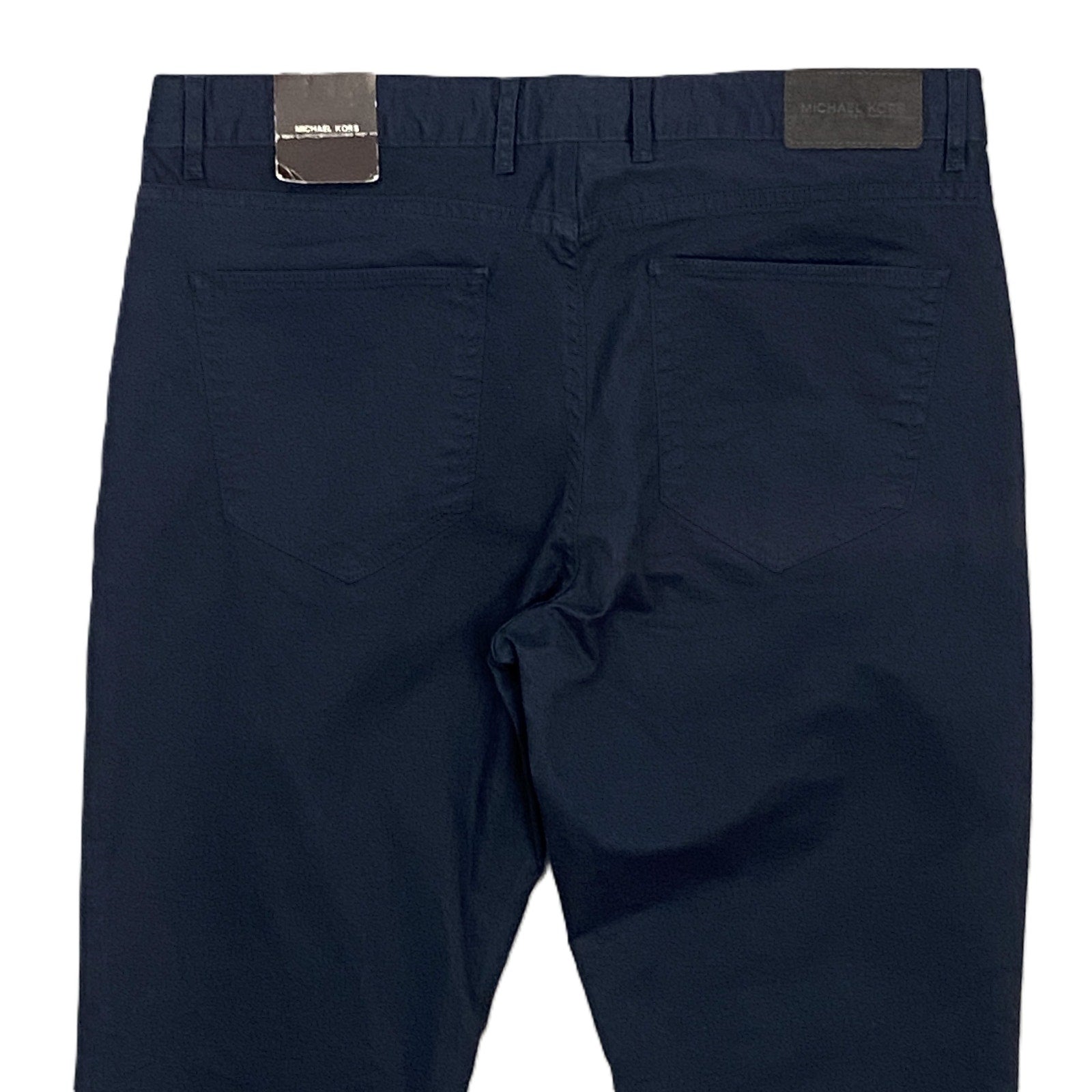 Michael Kors Men's 40x32 Parker Slim Fit Stretch Twill Pants Midnight