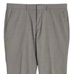 Perry Ellis Portfolio Pants Men's 36x29 Dress Pant Slim Fit Grey Window Pane NEW