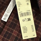 BDG Flannel Shirt Men's XL Long Sleeve Button Up Red Black Gingham