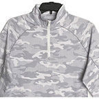 Johnnie-O 1/4 Zip Pullover Men's Small Lightweight Stretch Fabric Gray Camo