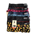 Saxx Boxer Briefs w/Fly Lot of 5 Men's 4XL Ballpark Pouch Fly Multicolor