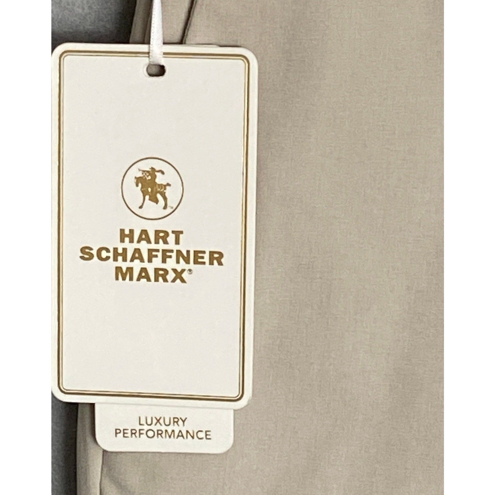 Hart Schaffner Marx Shorts Men's 28W Flat Front 4-Way Stretch Light Beige