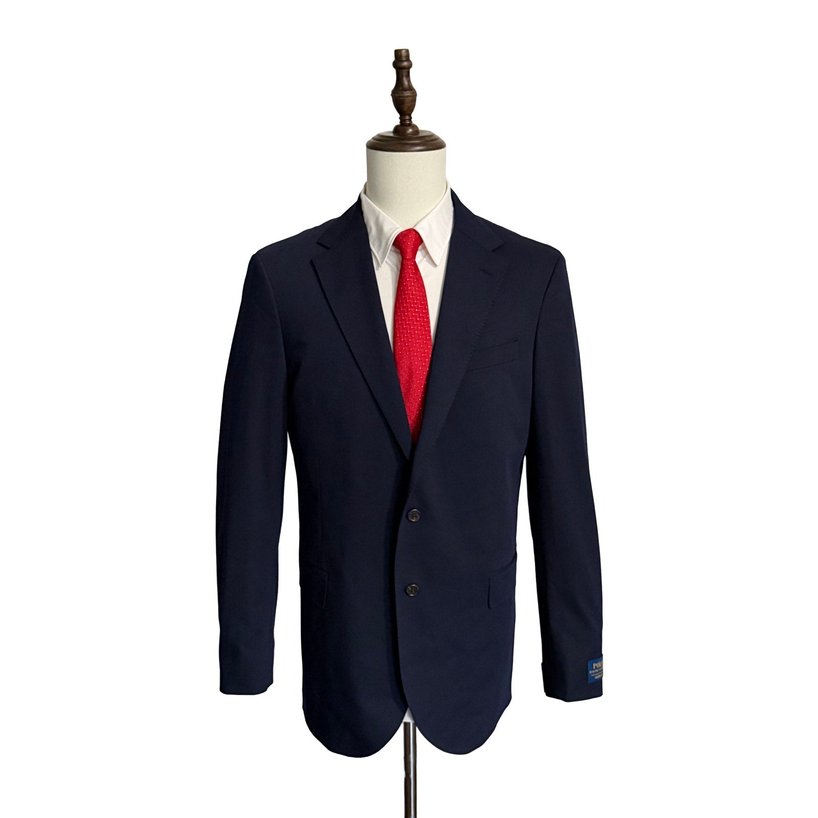 Lauren Ralph Lauren Performance Suit Coat Men's 42L Modern Fit Solid Navy