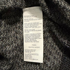 Perry Ellis Sweater Men's 2X Big & Tall Yarn Herringbone Crew Neck Black