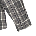Mizzen+Main Men's XXL Trim Fit City Flannel Dress Shirt Pewter Timothy Plaid