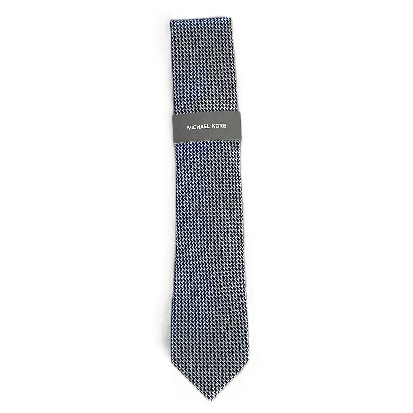 Michael Kors Necktie 3" Green Exeter Mini Standard Length Silk Blend NEW