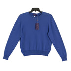 Ralph Lauren Purple Label Men's Large Crew Neck Sweater Cotton Solid Blue