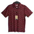 Chubbies Polo Shirt Men's Small "That's the Spirit" Short Sleeve Red