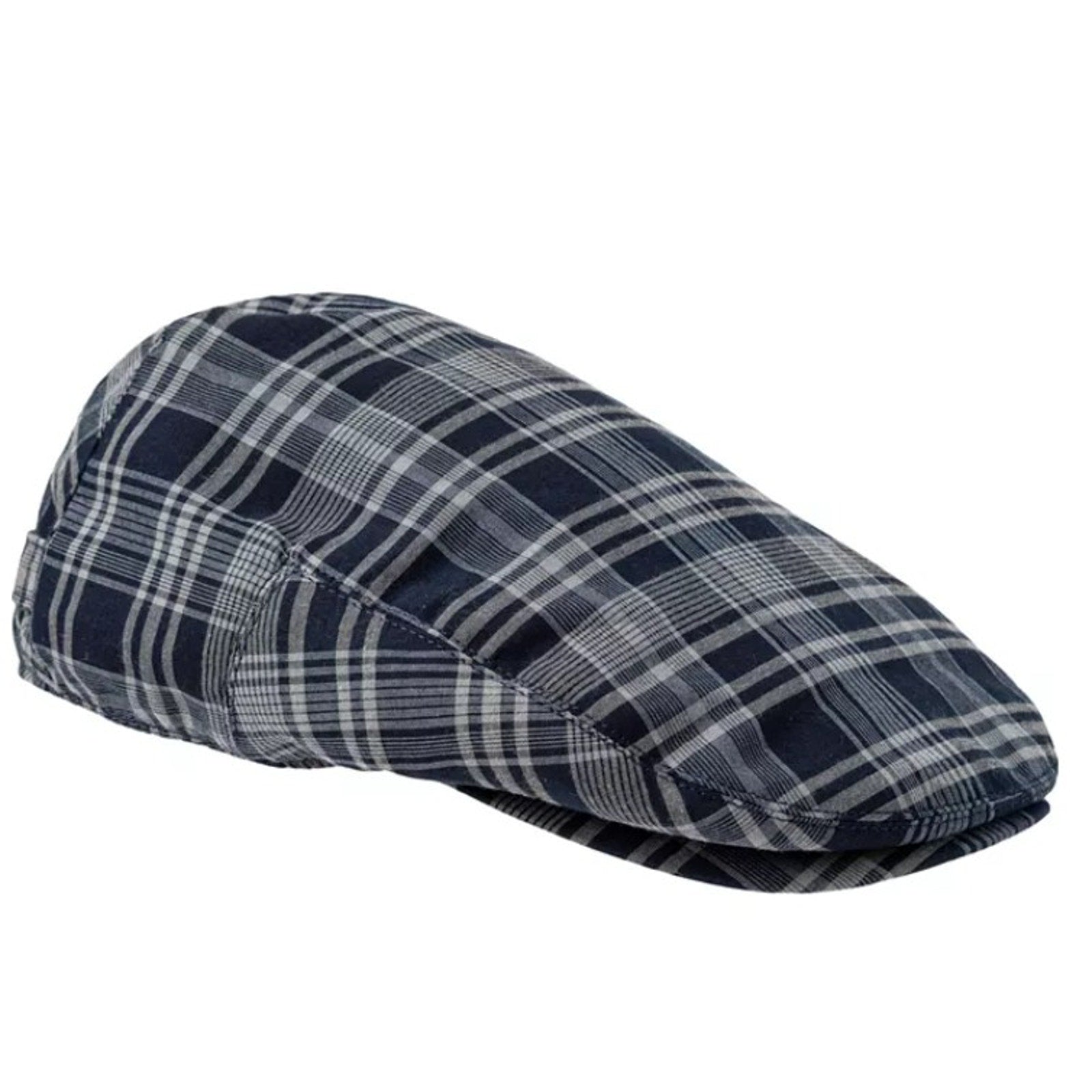 Polo Ralph Lauren Cap Men's One Size Flat Cap Driver's Cap Navy Blue Plaid