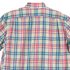 Daniel Cremieux 38 Men's Large Short Sleeve Button-Up Shirt Pink & Blue