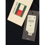 Tommy Hilfiger Tee Men's Medium Long Sleeve Waffle-Knit Crew Neck Navy Blue