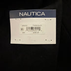 Nautica Men's 36 Regular Overcoat Double-Breasted Wool Blend Lined Black