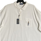 Polo Ralph Lauren Shirt Men's 4XLT Polo Bear Knit Short Sleeve Polo White