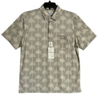 Tommy Bahama Polo Shirt Men's Medium "San Lucio Palm Lane Polo" Chinchilla