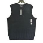 Hart Schaffner Marx Sweater Vest Men's 2XT Big & Tall Wool Navy Heather