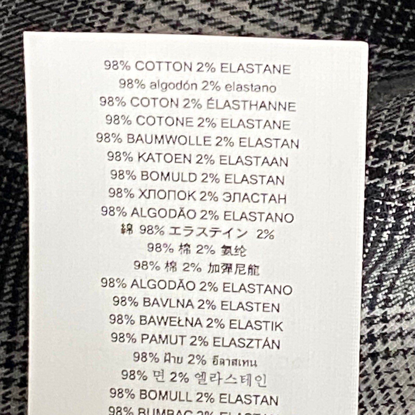 Michael Kors Men's XXL Classic Fit Flannel Shirt Black Grey Plaid Stretch