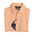 Hart Schaffner Marx Shirt Men's Small Harsoft Cotton Button-Up Polo Orange