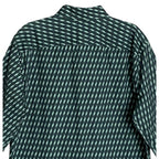 Penguin Shirt Men's Small Long Sleeve Button-Down Shirt Green Geo Print