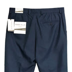 Perry Ellis Portfolio Pants Men's 32"x30" Modern Fit Dress Pants Mood Indigo