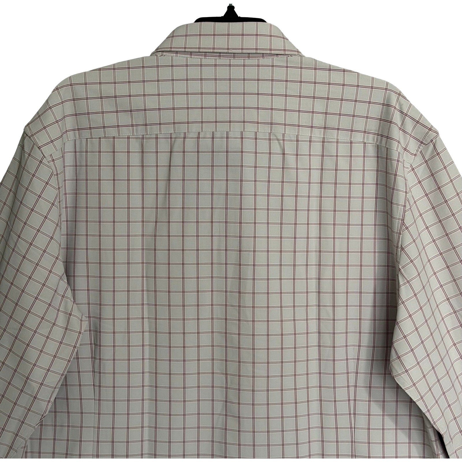 Mizzen+Main Shirt Men's XXL Leeward Trim Fit Long Slv Aluminum Hampton Plaid