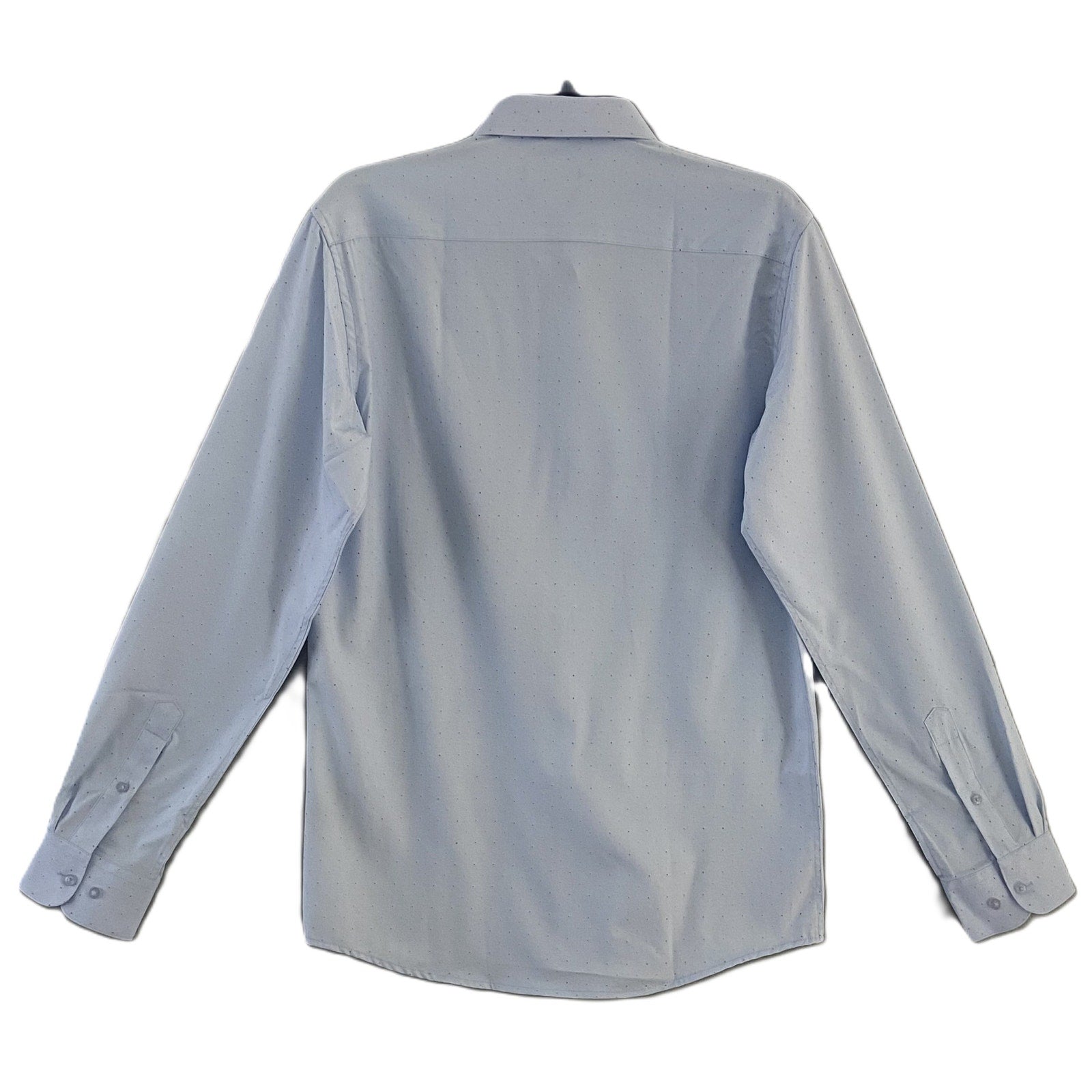 Nautica Dress Shirt Men's 15-15.5 34/35 Performance Slim Fit Blue Dot