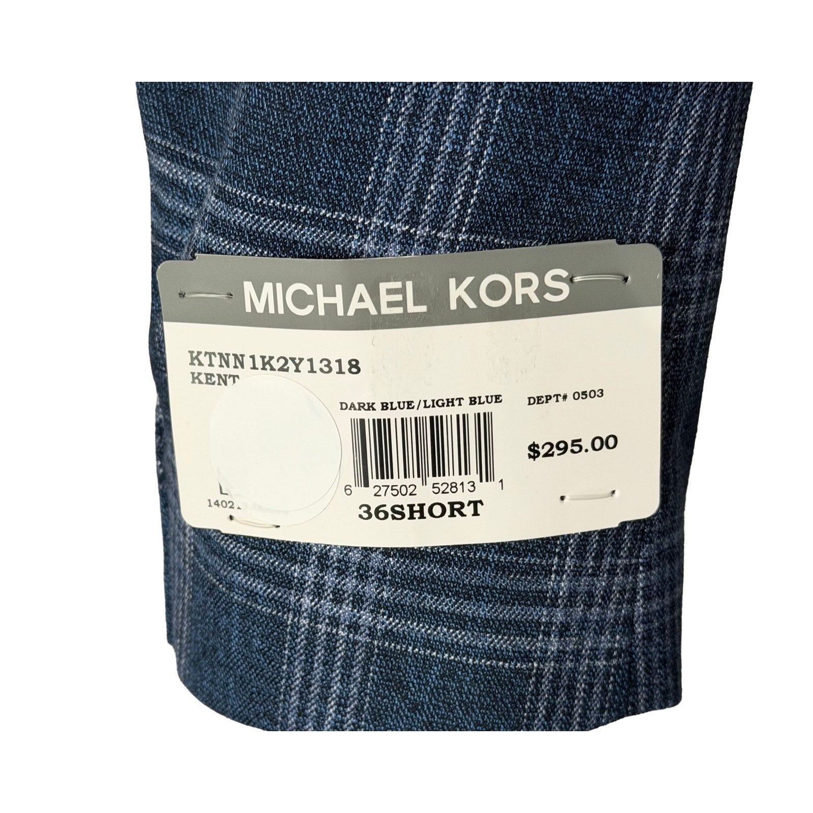Michael Kors Sport Coat Men's 36 Short Kent Classic Fit Stretch Blue Check