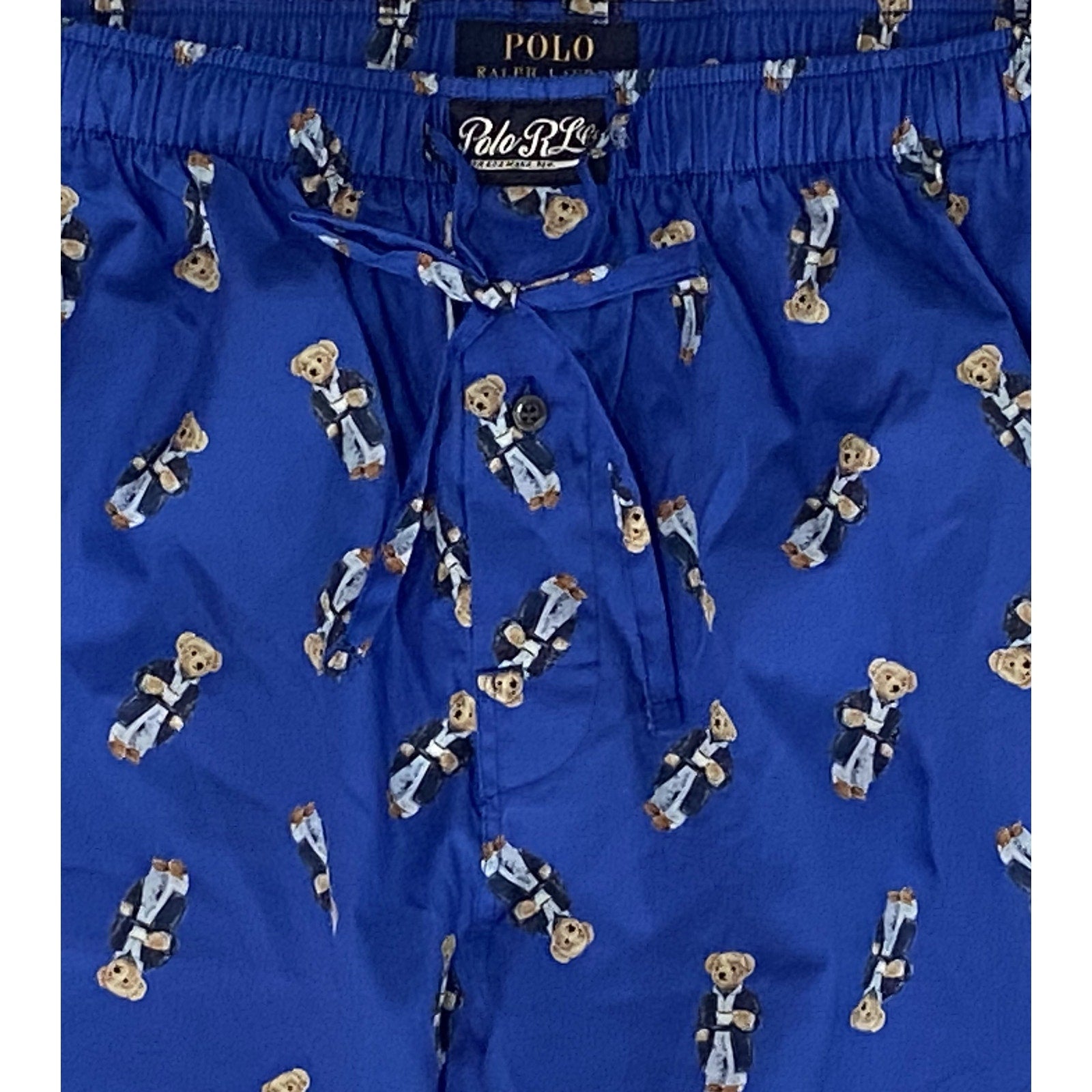 Polo Ralph Lauren Sleep Pant Men's Large Polo Bear Elastic Drawstring Waist NEW