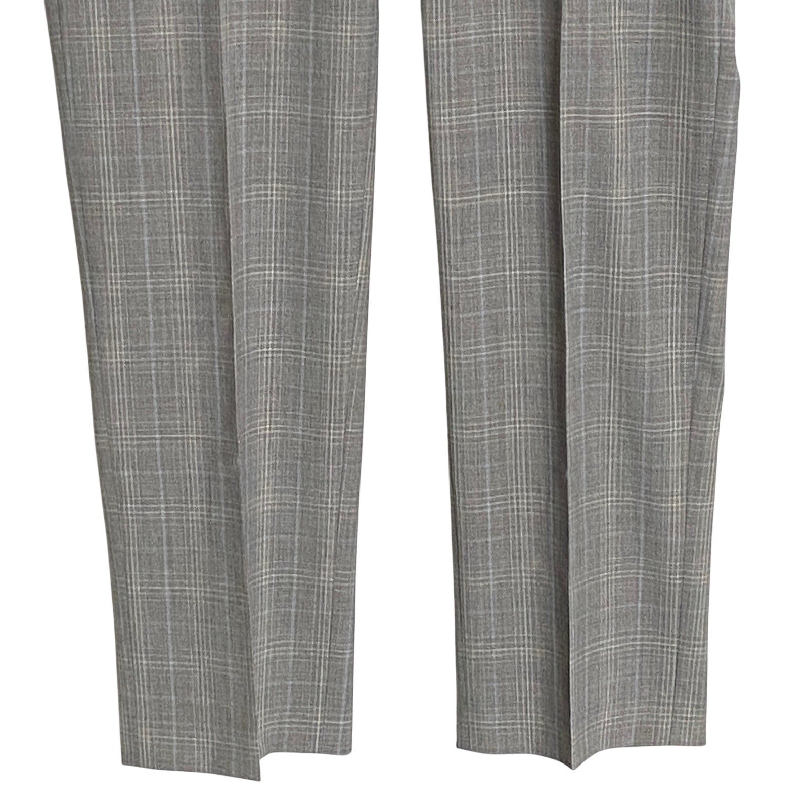 Michael Kors Suit Pants Men's 36x34 Modern Fit Wool Blend Lt Grey/Blue Check