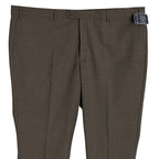 Daniel Cremieux Dress Pants Traveler Men's 46R Raw Hem Comfort Waistband Tan