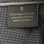 Daniel Cremieux Polo Shirt Men's Small Long Sleeve Pima Cotton Navy Heather