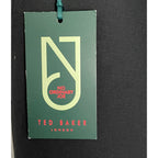 Ted Baker Joey Pants Men's 40R Wool Dress Pant Solid Black Raw Hem