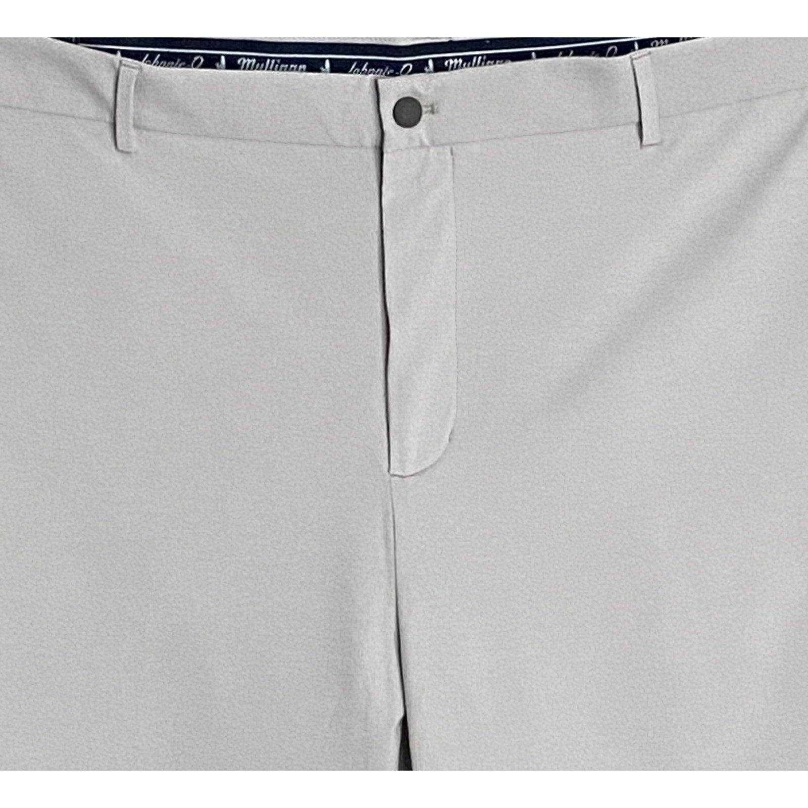 Johnnie-O Mulligan Shorts Men's 48W Big & Tall 9" Inseam Stretch Light Gray